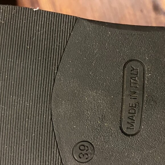 Women's Emanuele Crasto Black Pull on Leather Ankle Boot Sz 9 - Picture 11 of 11